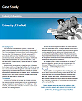 Case Study Digital Signage: University of Sheffield